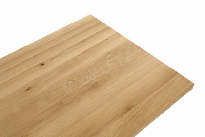 Compact Dining von BODAHL MØBLER - Esstisch Wildeiche bianco/ Metall schwarz