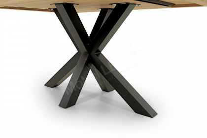 Compact Dining von BODAHL MØBLER - Esstisch Wildeiche bianco/ Metall schwarz