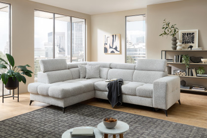 Gobi von Benformato - Ecksofa Variante links hellgrau