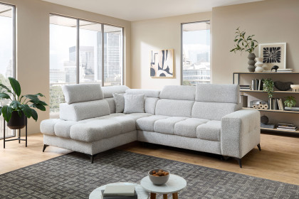 Gobi von Benformato - Ecksofa Variante links hellgrau