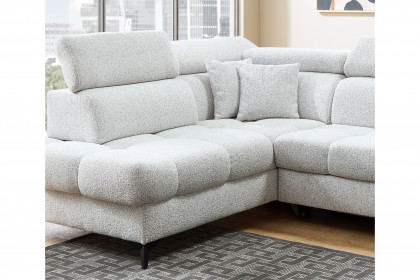 Gobi von Benformato - Ecksofa Variante links hellgrau