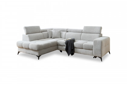 Gobi von Benformato - Ecksofa Variante links hellgrau