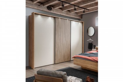 Ancona von Wiemann - Kleiderschrank champagner - Bianco-Eiche