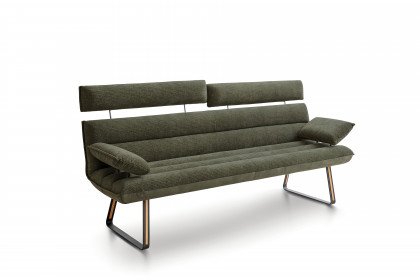 KOINOR Asino - Funktionsbank in dunkelgrünem Velours