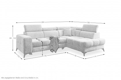 Gobi von Benformato - Eckcouch hellgrau