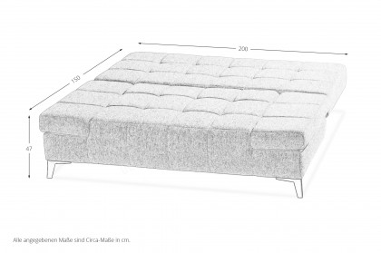 Tove von Restyl - Schlafsofa mit Armteilverstellung beidseitig