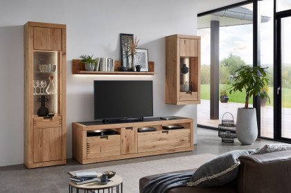 Esberg von IDEAL Möbel - Wohnwand Artisan Eiche und Schieferoptik