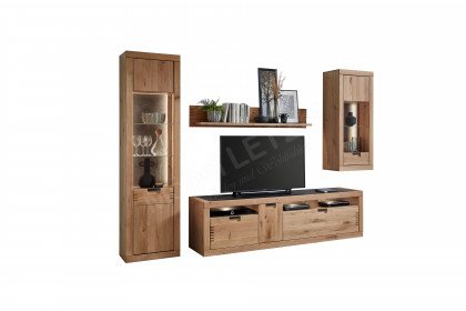 Esberg von IDEAL Möbel - Wohnwand Artisan Eiche und Schieferoptik
