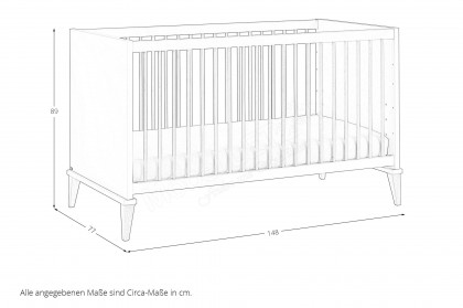 Jonte von Paidi - Babyzimmer-Set cashmere-beige - Stripy-Light-Oak