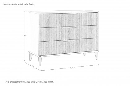 Jonte von Paidi - Babyzimmer-Set cashmere-beige - Stripy-Light-Oak