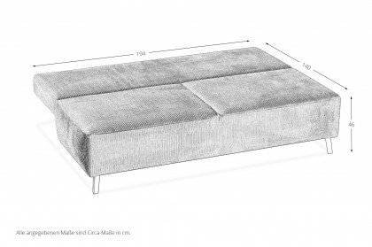 George-Sleep von Restyl - Schlafsofa grau