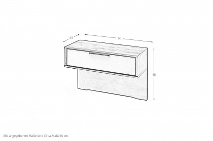 Ancona von Wiemann - Schlafzimmer 4-teilig Bianco-Eiche - champagner