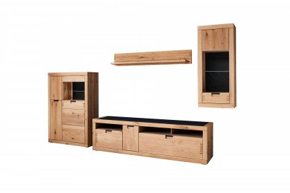 Esberg von IDEAL Möbel - Wohnwand Eiche/ Schieferoptik