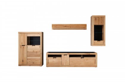 Esberg von IDEAL Möbel - Wohnwand Eiche/ Schieferoptik