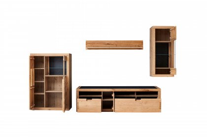 Esberg von IDEAL Möbel - Wohnwand Eiche/ Schieferoptik