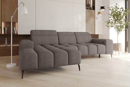 Kaya von BASTI dein Sofa - Eckcouch links grau