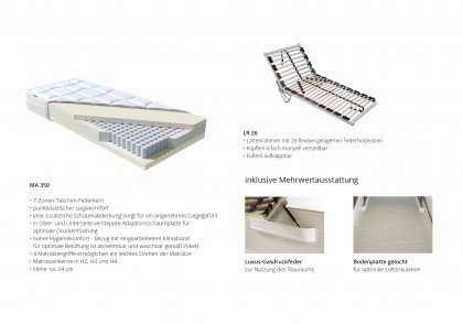 OC-PB21098 von Oschmann - Polsterbett 180 KT 0863 silber