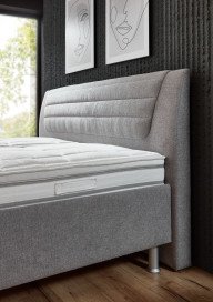 OC-PB21098 von Oschmann - Polsterbett 180 KT 0863 silber