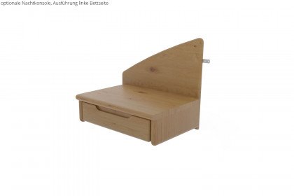 Incasa Ronco von Decker - Bett mit geschwungenem Kopfteil Wildeiche geölt