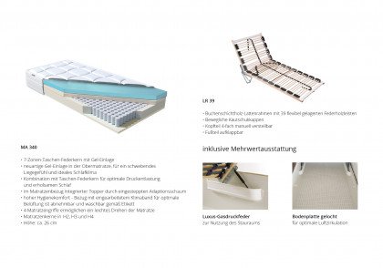 OC-PB21098 von Oschmann - Polsterbett 180 KT 0864 anthrazit