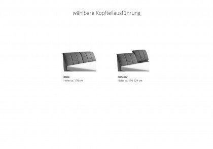 OC-PB21098 von Oschmann - Polsterbett 180 KT 0864 anthrazit