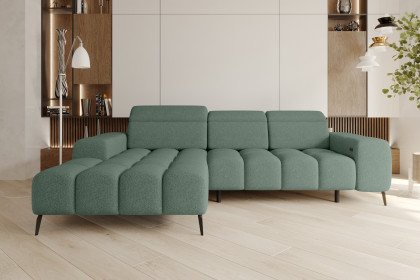 Kaya von BASTI dein Sofa - Sofagarnitur links grün