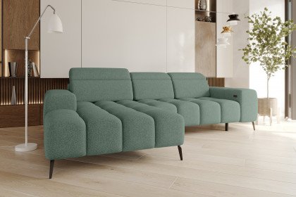 Kaya von BASTI dein Sofa - Sofagarnitur links grün