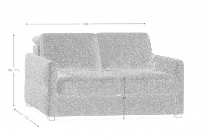 Sofia von Restyl - Schlafsofa anthrazit