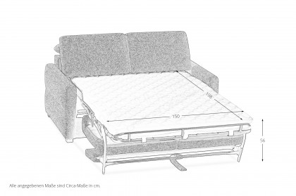 Sofia von Restyl - Schlafsofa anthrazit