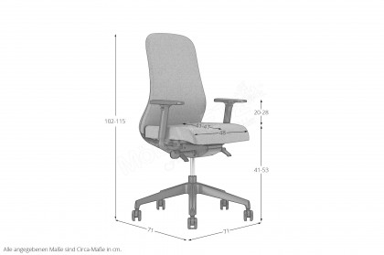 Souly von Nowy Styl - ergonomischer Bürostuhl in Grün & Schwarz