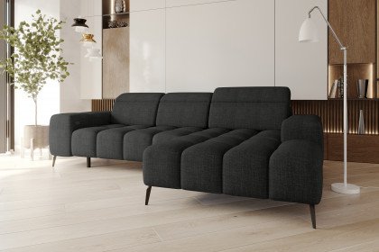 Kaya von BASTI dein Sofa - Ecksofa rechts schwarz