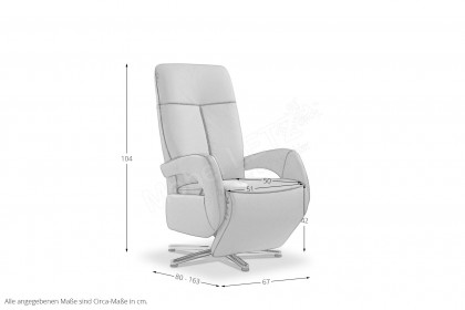 Choice Style von Polsteria - Funktionssessel curry