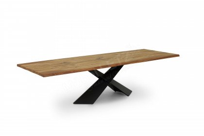 Alcedo von Nouvion - Esszimmertisch mit Waldkanten-Profil