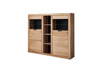Esberg von IDEAL Möbel - Highboard Eiche mit Schieferoptik