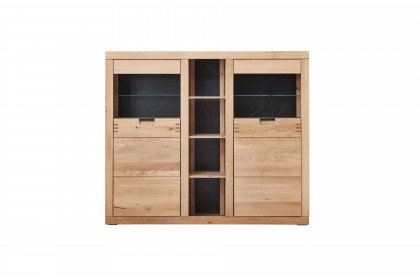Esberg von IDEAL Möbel - Highboard Eiche mit Schieferoptik