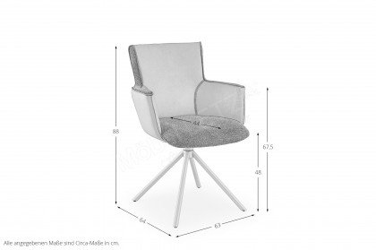 Hannis von Musterring - Polsterstuhl mit Bezugskombination