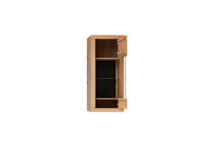 Esberg von IDEAL Möbel - Hängevitrine in Eiche mit Schieferrückwand