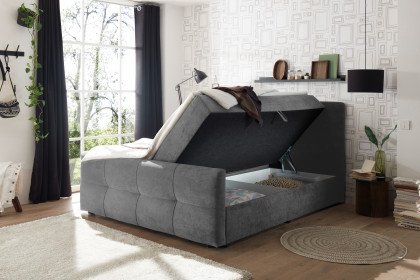 Winnipeg von ED-Lifestyle - Polsterbett 180 dark grey