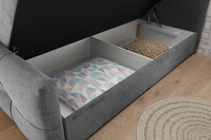 Winnipeg von ED-Lifestyle - Polsterbett 180 dark grey