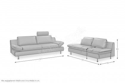 Modell 322 von Sofa-Team - Polster-Duo braun