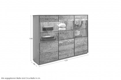 Selecto von Schösswender - Highboard SE 33 Wildeiche/ Samtöl