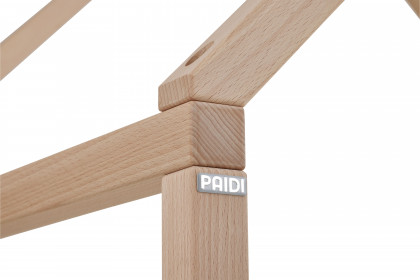 Jonte von Paidi - breites Standregal mit 6 Fächern beige - Füße Buche massiv