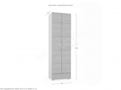 Multi-Color UNA von Wittenbreder - Garderobe Eiche/ grau