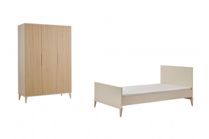 Jonte von Paidi - Jugendzimmer-Set 2-teilig cashmere-beige - Stripy-Light-Oak