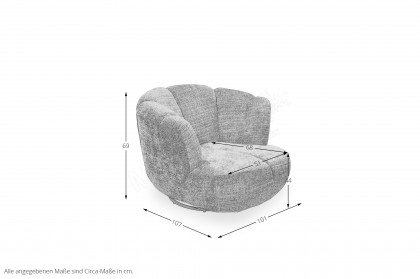 Muriel von ED-Lifestyle - Ruhesessel mink