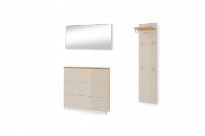 Vortina von Voss - Garderobenset Glas Sahara & Balkeneiche