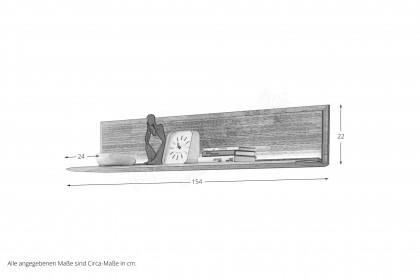 Vala von Hartmann - Wandboard aus massiver Kerneiche/ geschroppt