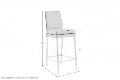 Helana von Musterring - Tresenhocker in Perle