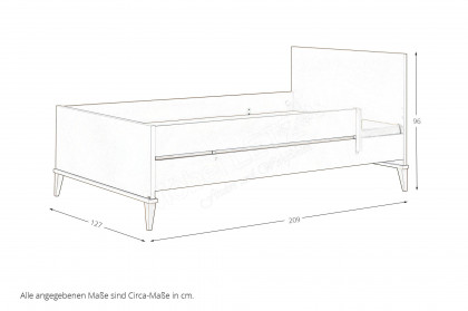 Jonte von Paidi - Kinderzimmer-Set: Schrank und Bett mit Rausfallschutz