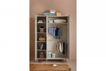 Jonte von Paidi - Kinderzimmer-Set: Schrank und Bett mit Rausfallschutz